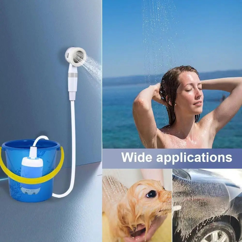 Portable USB Rechargeable Shower for Camping