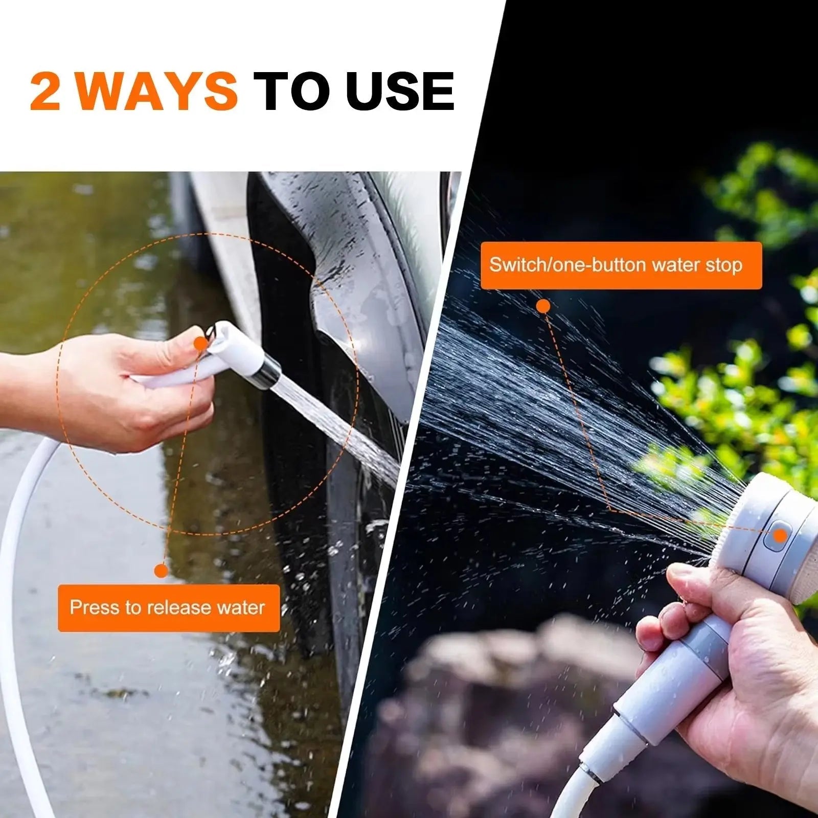 Portable USB Rechargeable Shower for Camping
