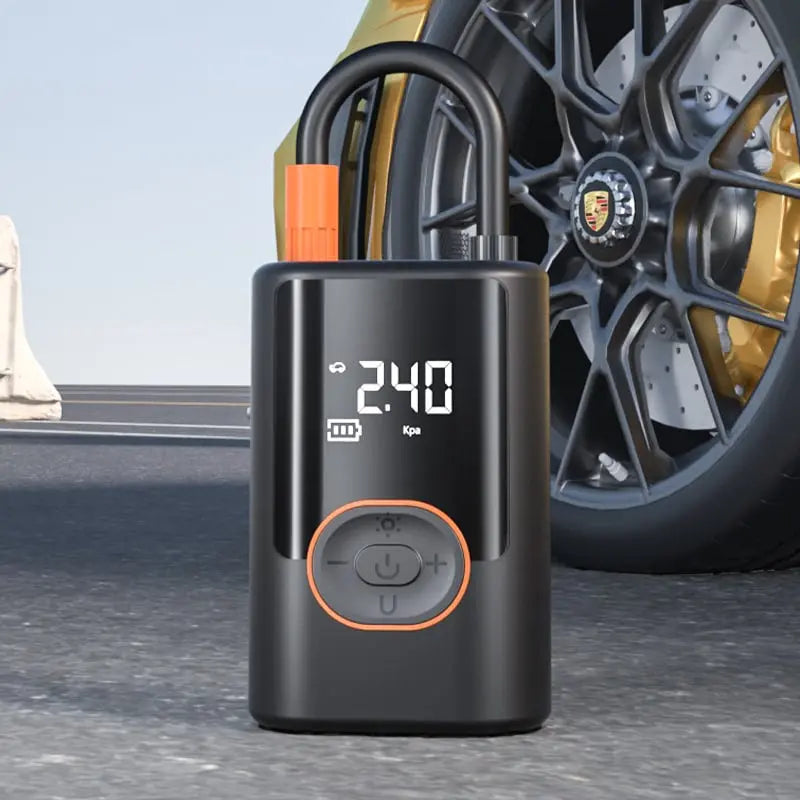 Portable Battery-Powered Tire Inflator - 150 PSI Digital Gauge