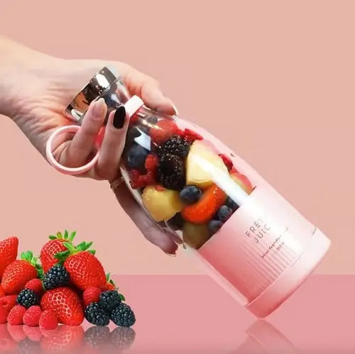 Portable Blender for Smoothies – USB Rechargeable, 6 Steel Blades, BPA-Free