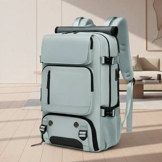 Large Waterproof Travel Backpack with USB Charging Port