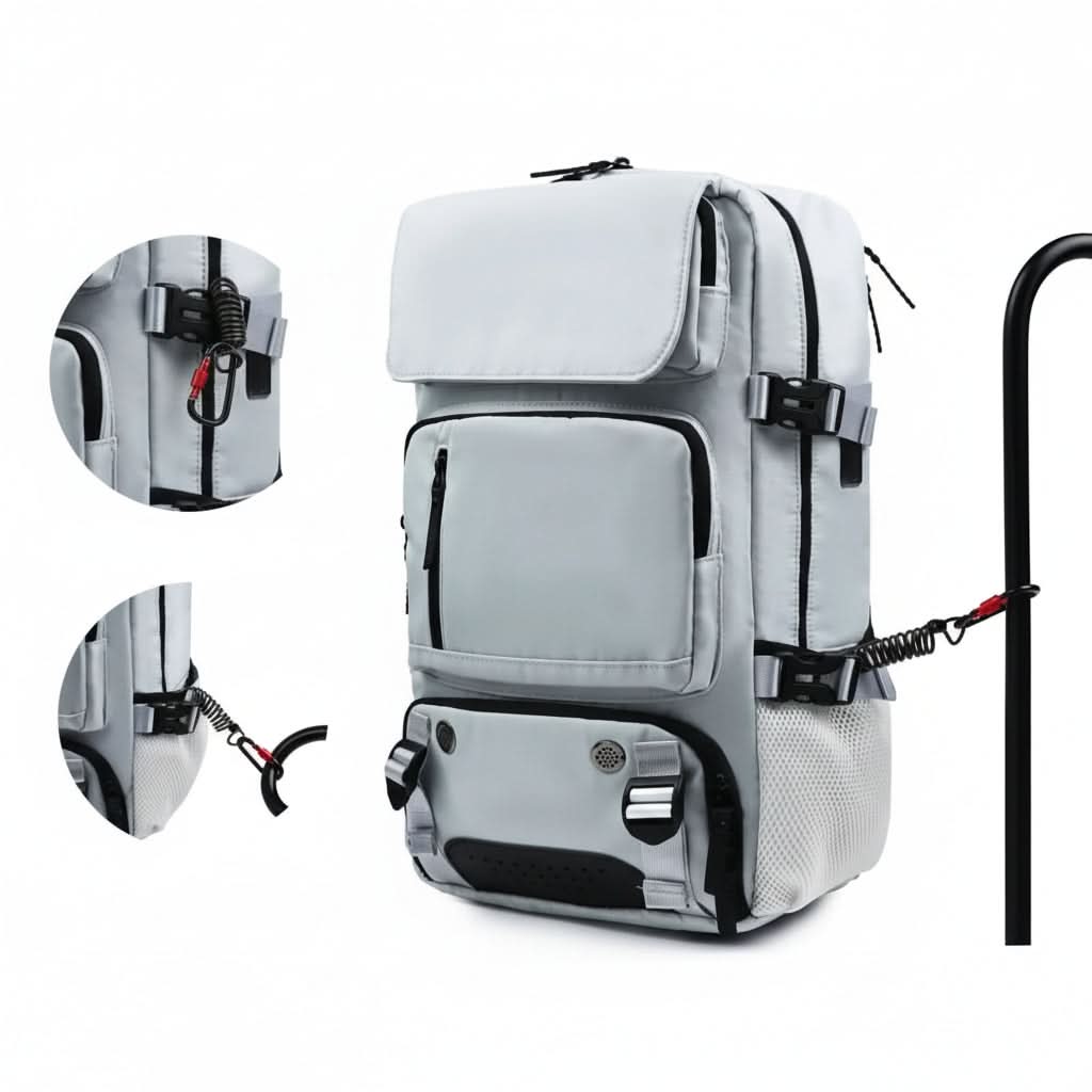 Large Waterproof Travel Backpack with USB Charging Port