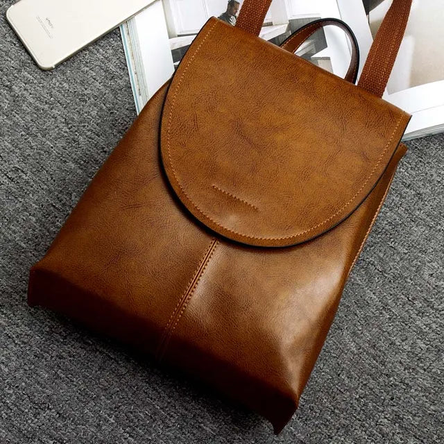 Sophisticated Leather Backpack for Women – Everyday Travel Companion
