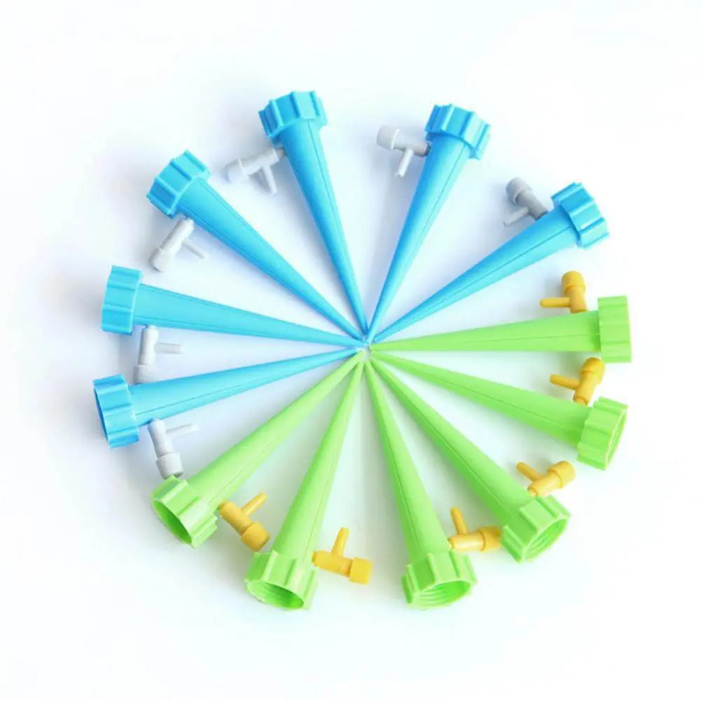Adjustable Drip Valve Irrigation Spikes – 6-Pack, Lasts up to 15 Days