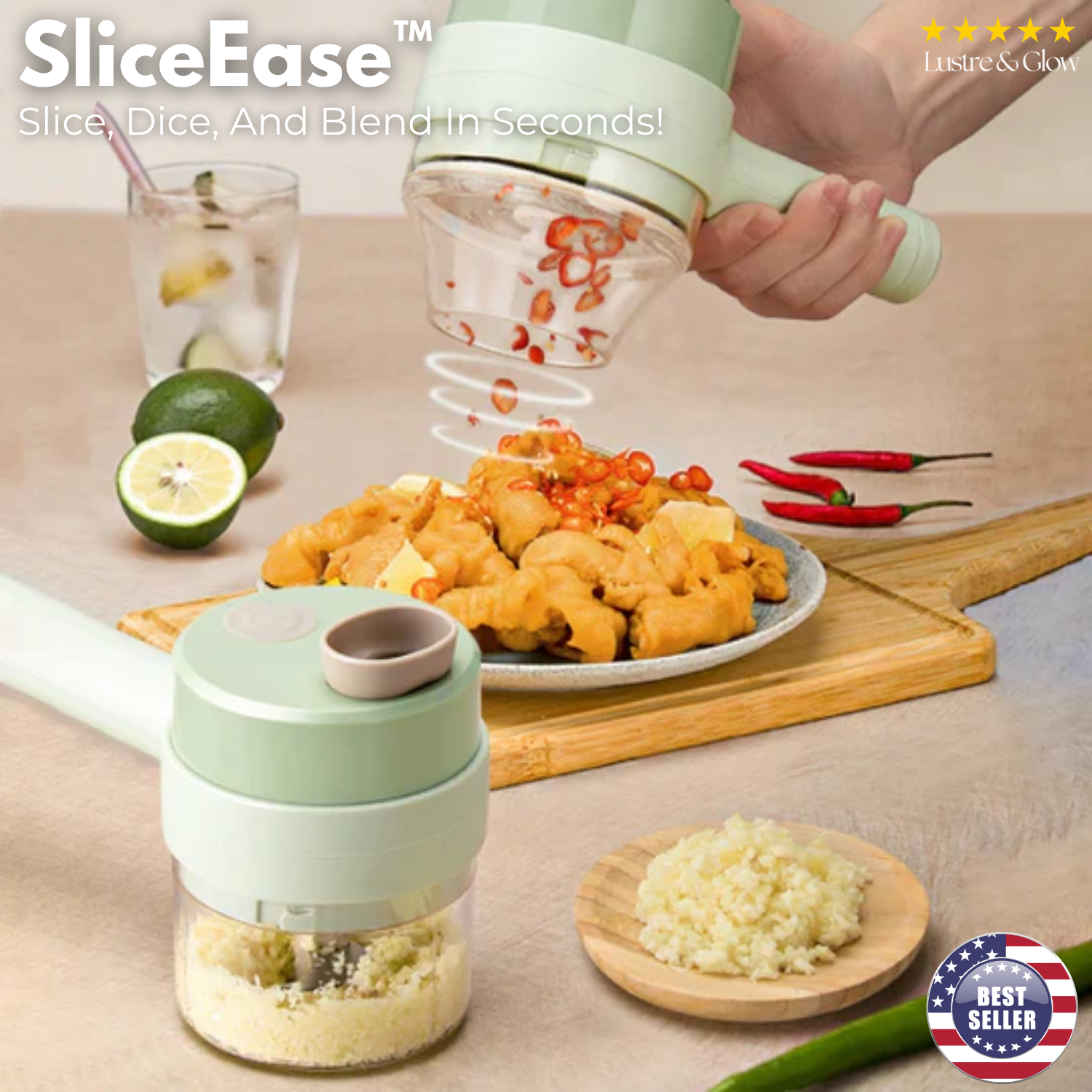 SharpSpin™ — Slash Prep Time & Clean Effortlessly for Joyful Cooking
