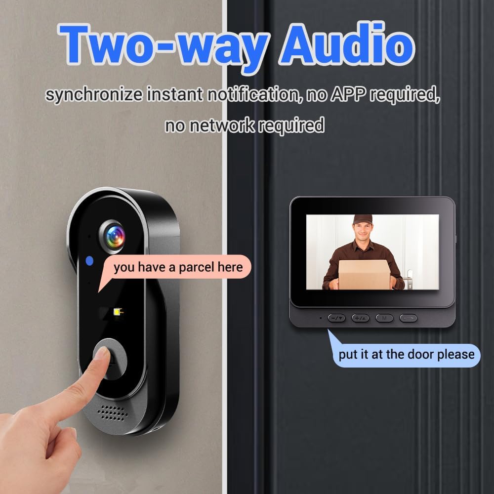 Video Doorbell with Camera | Live View and Two-Way Audio | Night Vision