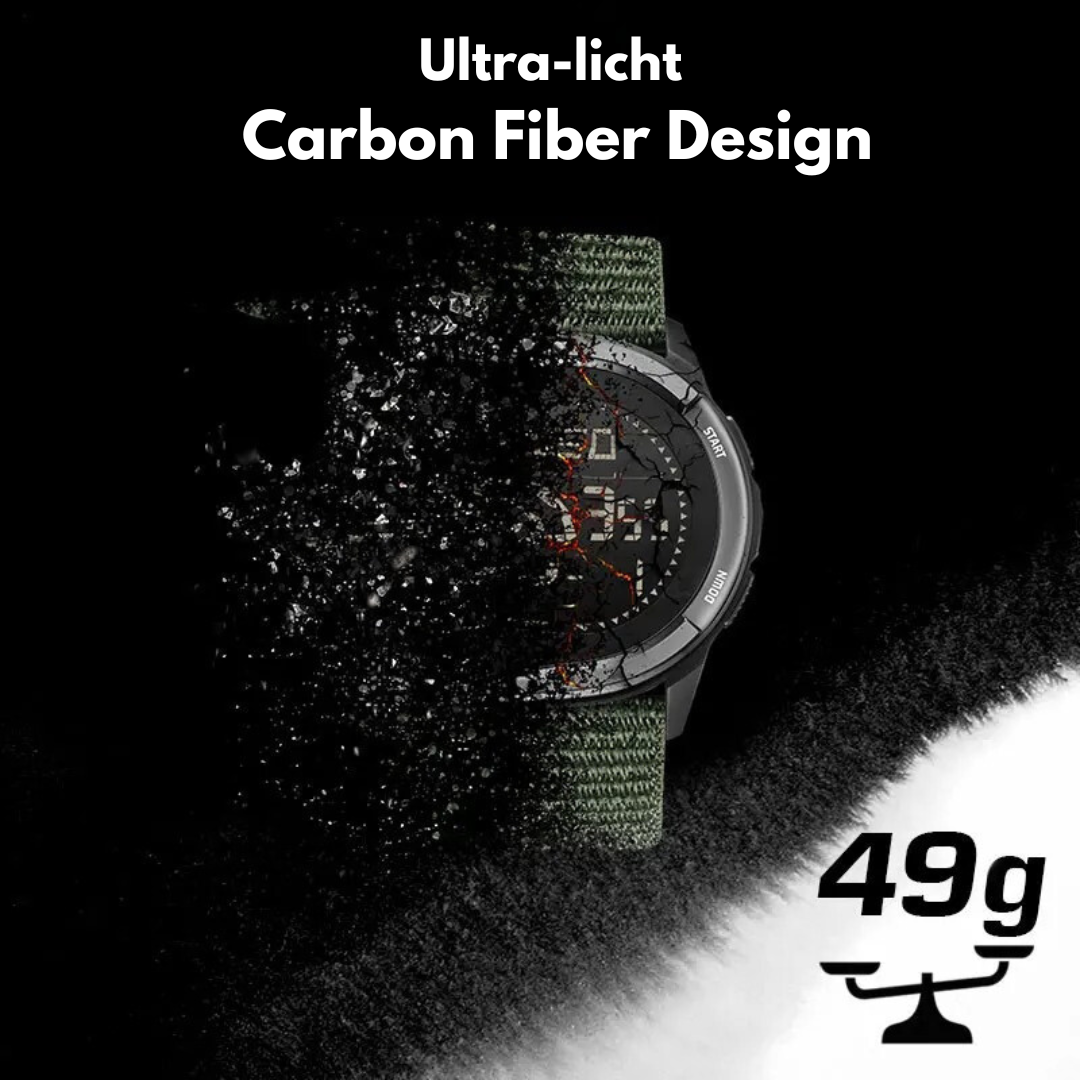 Adventure Watch with Carbon Fiber Casing for Outdoor Exploration