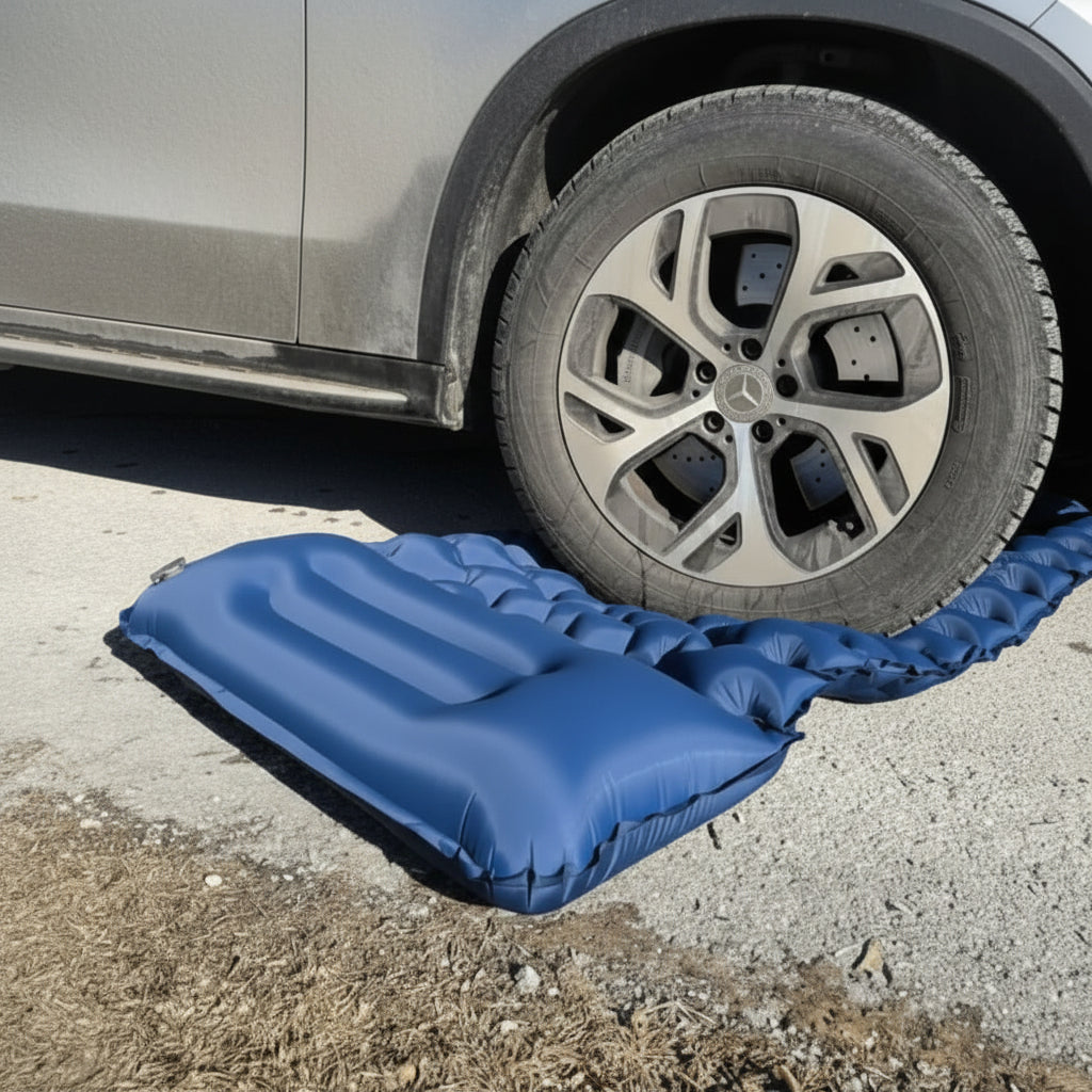 Compact Air Mattress with Foot Pump & Comfort Design