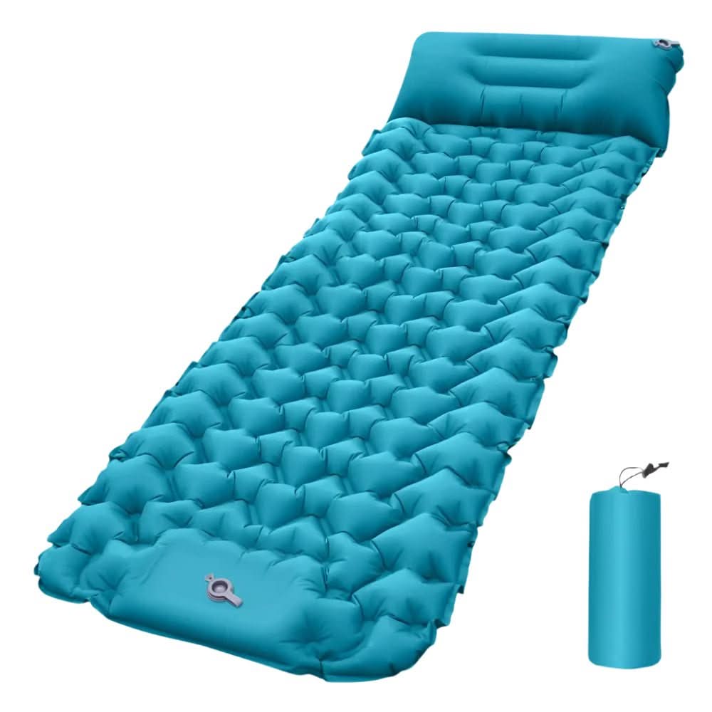 Compact Air Mattress with Foot Pump & Comfort Design