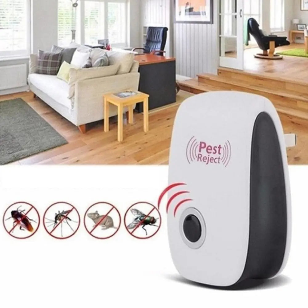 Chemical-Free Ultrasonic Plug-In Pest Repeller – No Traps Needed