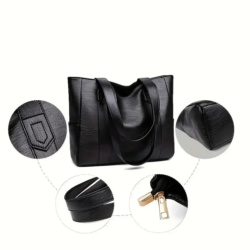 Crossbody Bag in PU Leather | Smooth Finish | Spacious Main Compartment