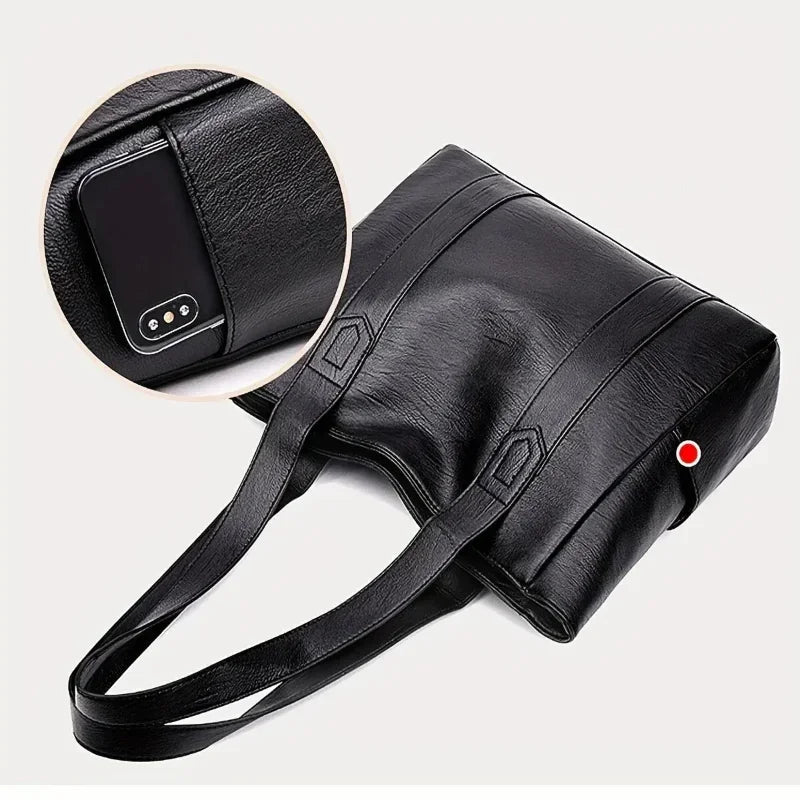 Crossbody Bag in PU Leather | Smooth Finish | Spacious Main Compartment