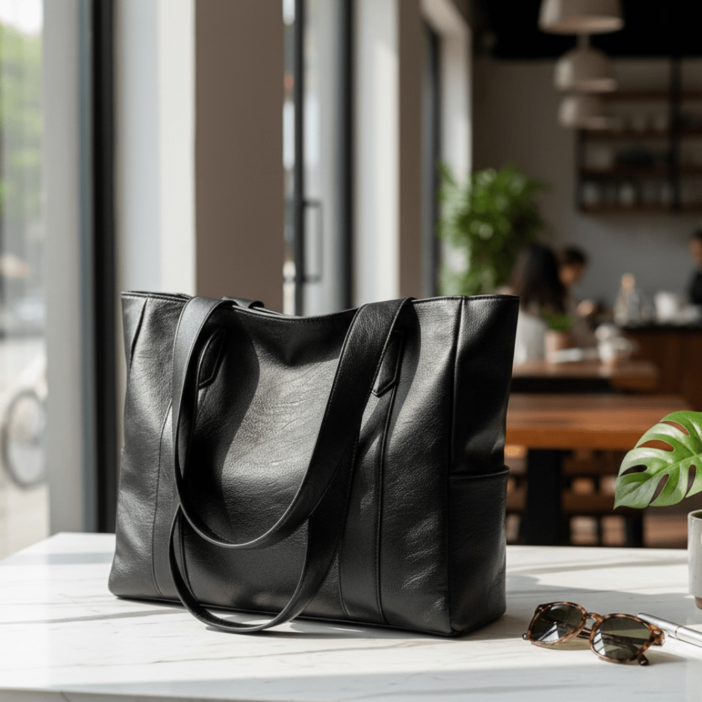 Crossbody Bag in PU Leather | Smooth Finish | Spacious Main Compartment