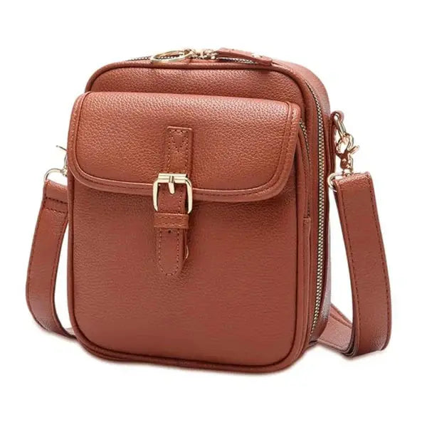 Shoulder Bag in Faux Leather – 10 Card Slots and 2 Pockets