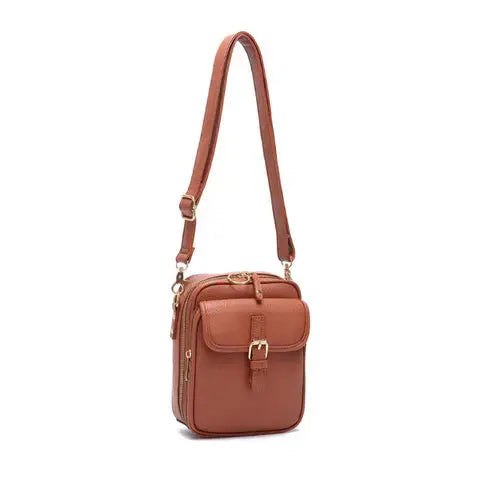Shoulder Bag in Faux Leather – 10 Card Slots and 2 Pockets