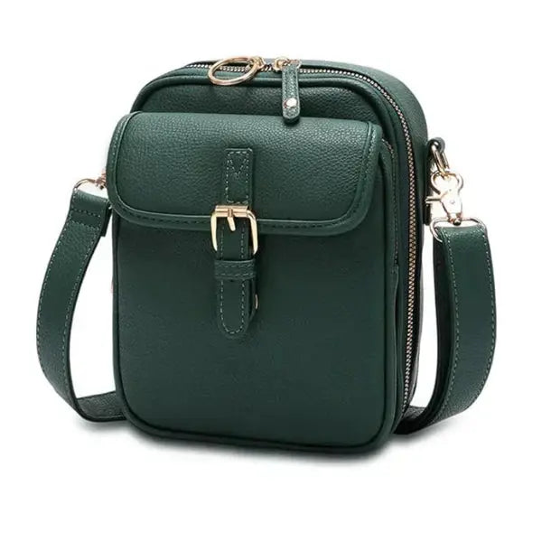 Shoulder Bag in Faux Leather – 10 Card Slots and 2 Pockets