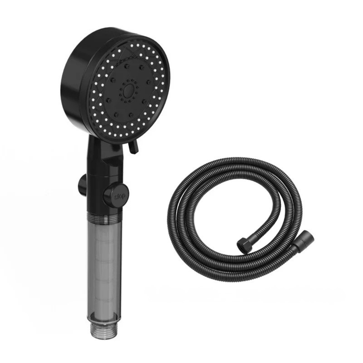 Handheld Showerhead with Water Filter - 10 Spray Settings, High Pressure