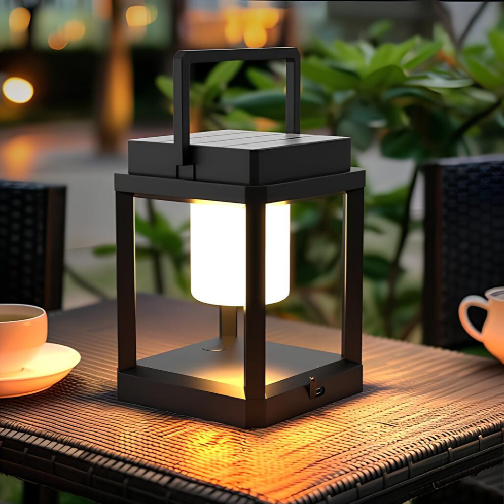 USB Rechargeable Solar Lantern for Garden – 10 Hours Illumination