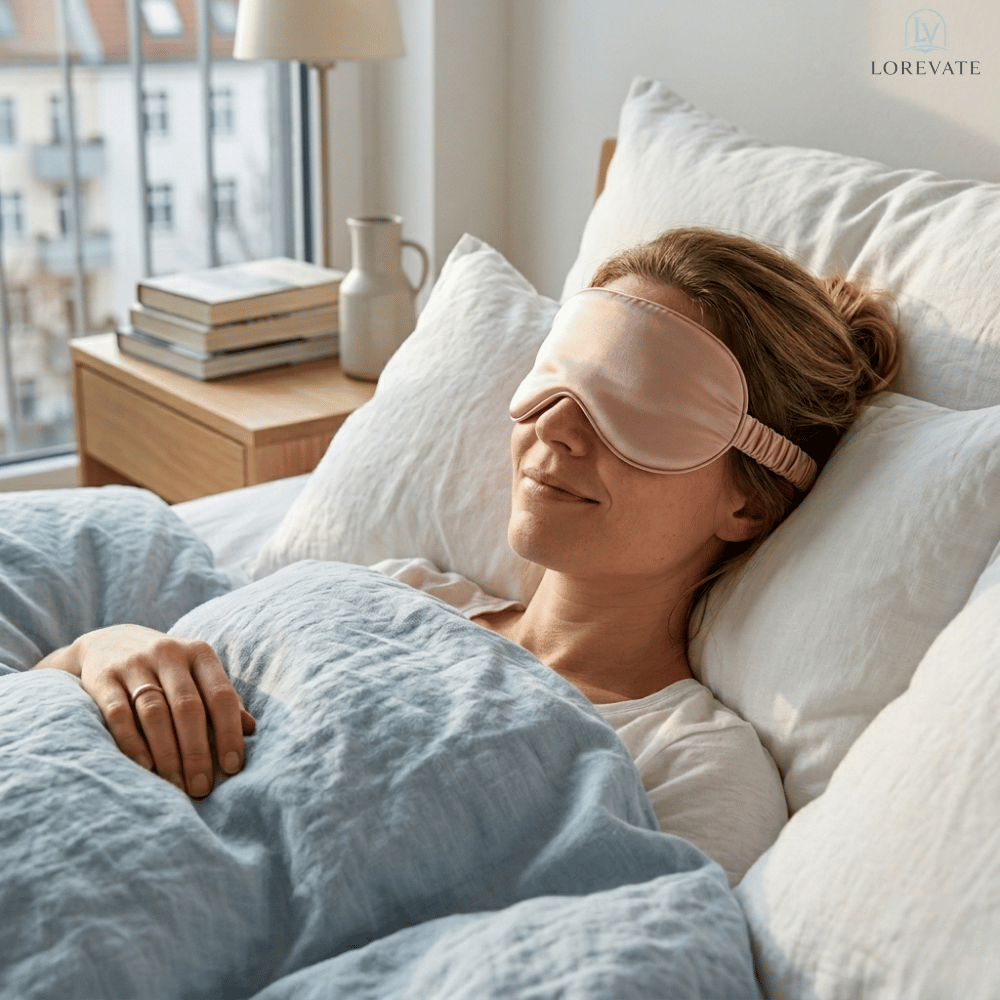 Light-Blocking Silk Eye Mask for Peaceful Sleep