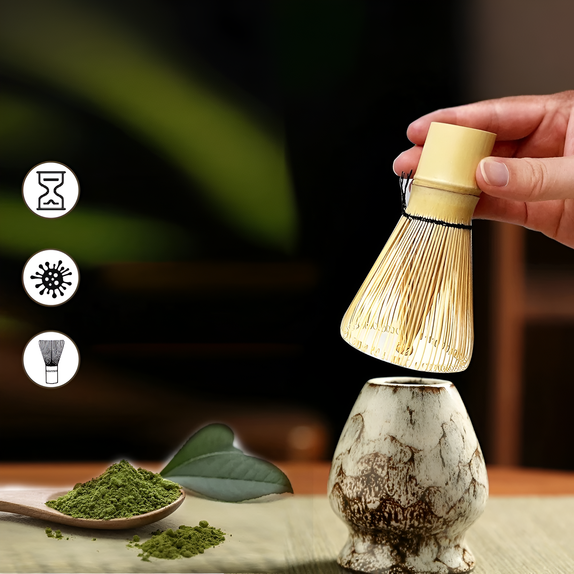 Authentic Japanese Matcha Preparation Set – 6-Piece Collection