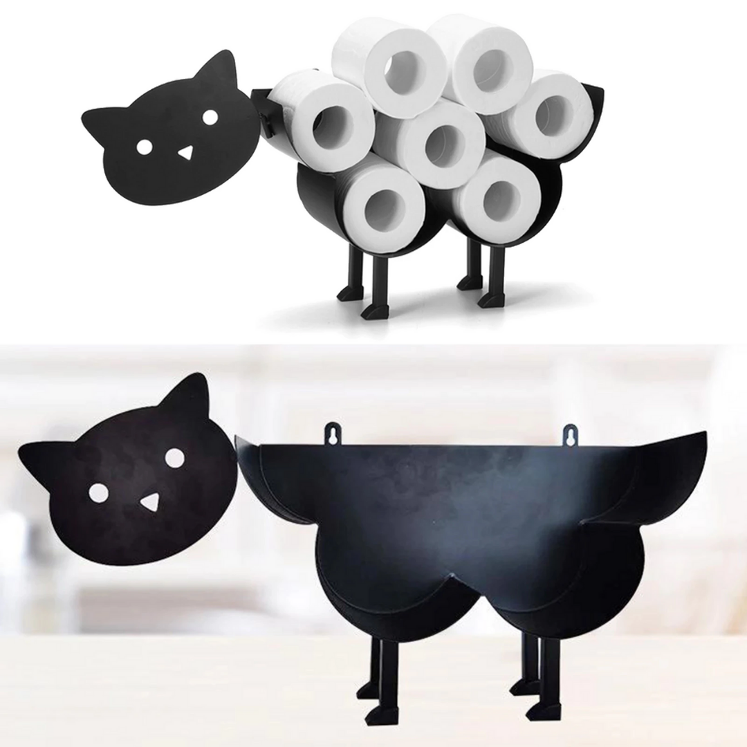 Animal-Themed Toilet Paper Dispenser – Stylish and Practical