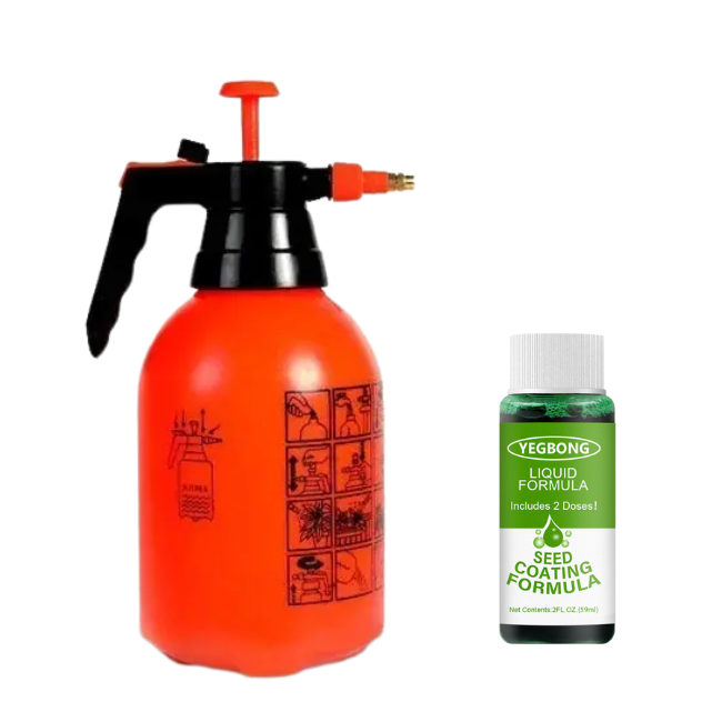 Natural Lawn Renewal Spray with Grass Seed Formula