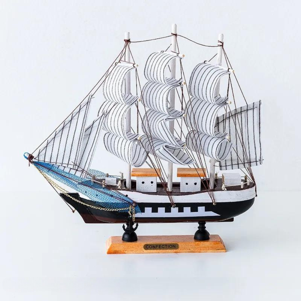 LED Illuminated Sailing Ship Figurine