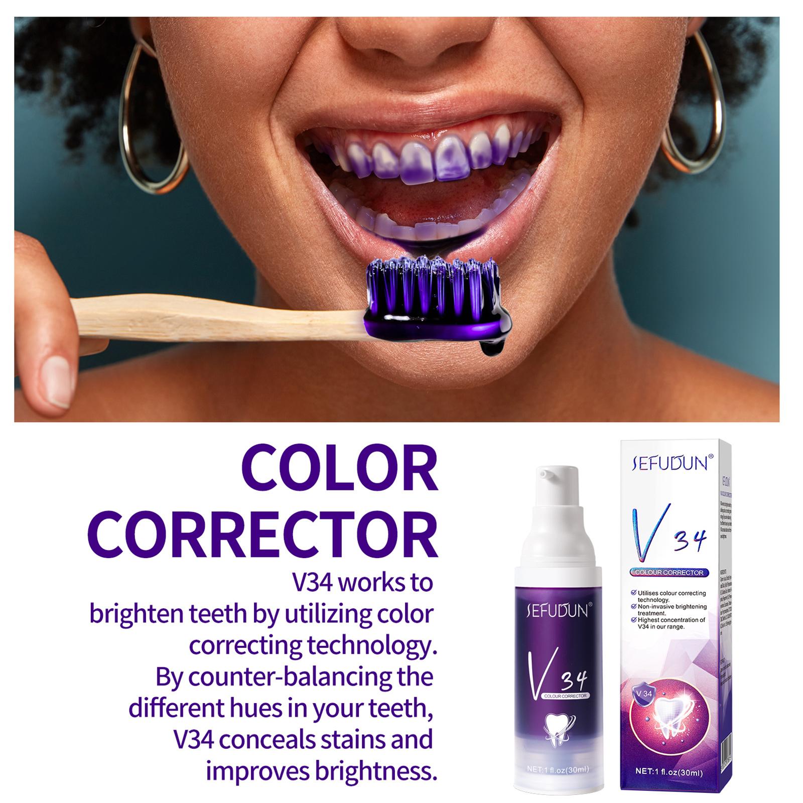Color-Correcting Toothpaste for Brightening Teeth