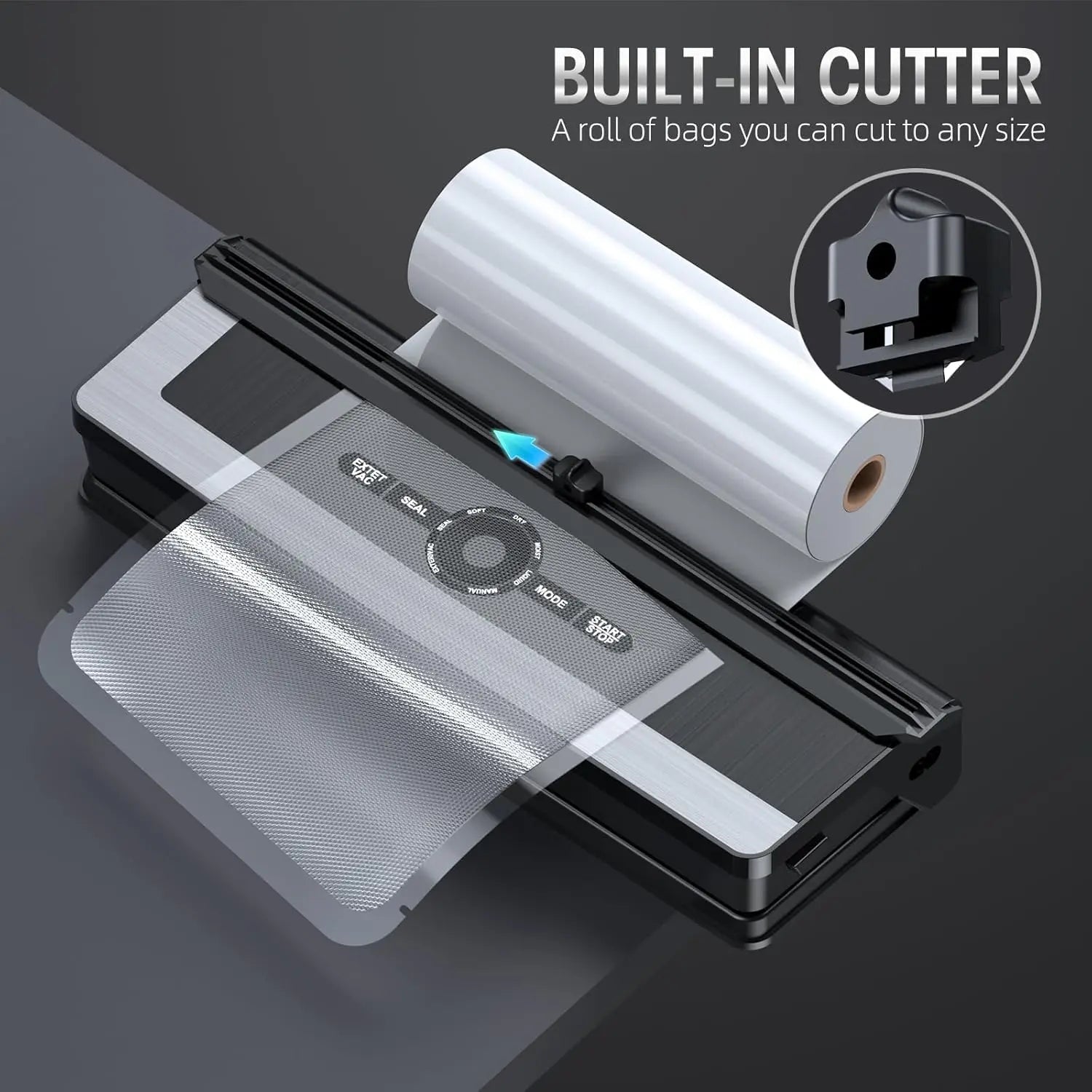 Vacuum Packing Machine with Integrated Bag Cutter – Extended Freshness