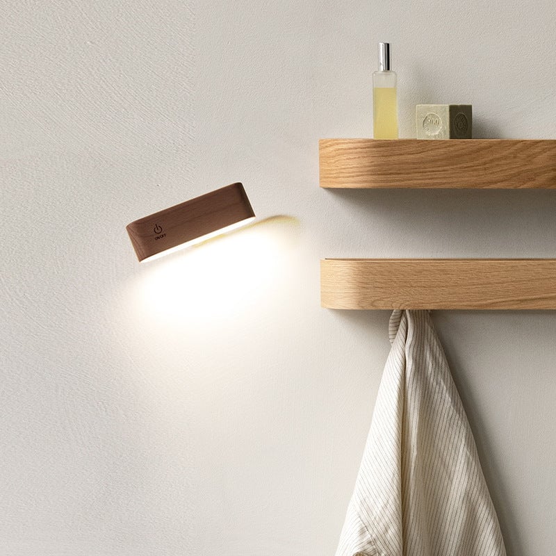 Wood Charging Dock – Elegant 360° Power and Light Control