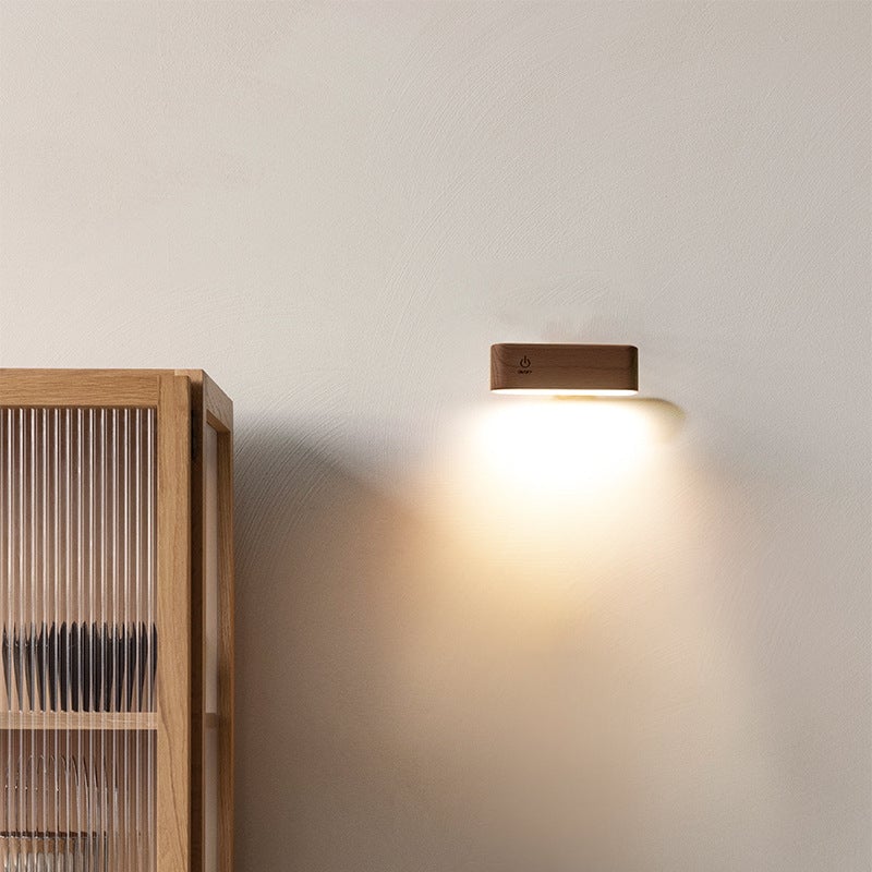 Wood Charging Dock – Elegant 360° Power and Light Control
