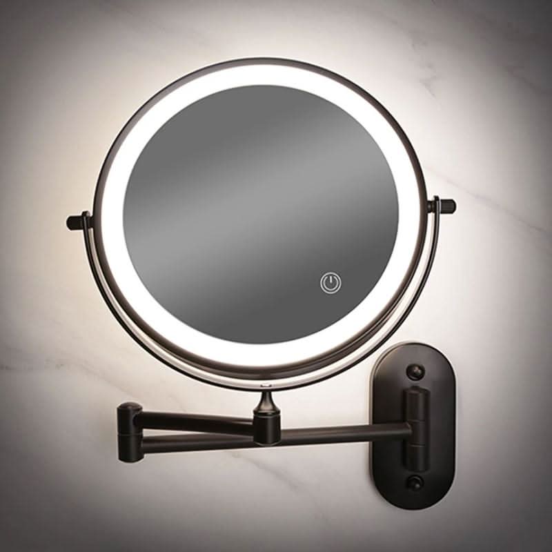 LED Wall-Mounted Magnifying Mirror | Adjustable Brightness | Rechargeable