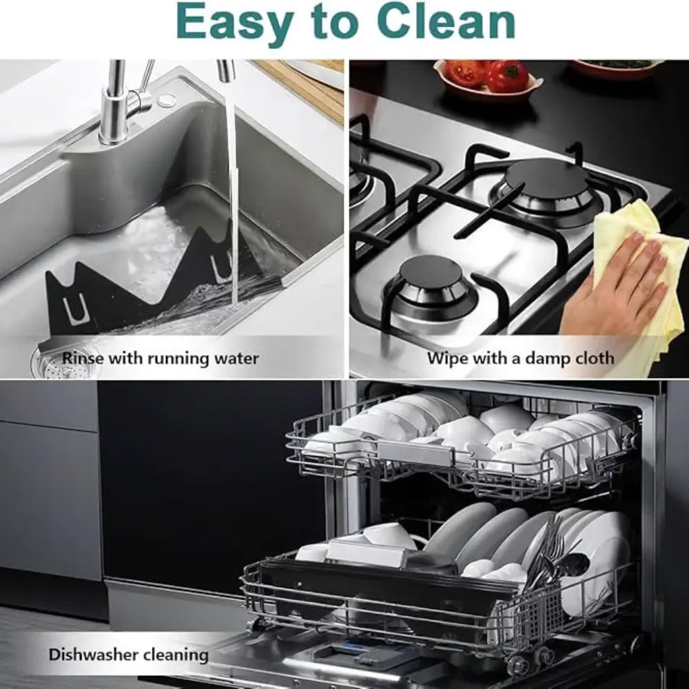 Adjustable Stainless Steel Cover for Stove Gap – Fits Most Kitchens