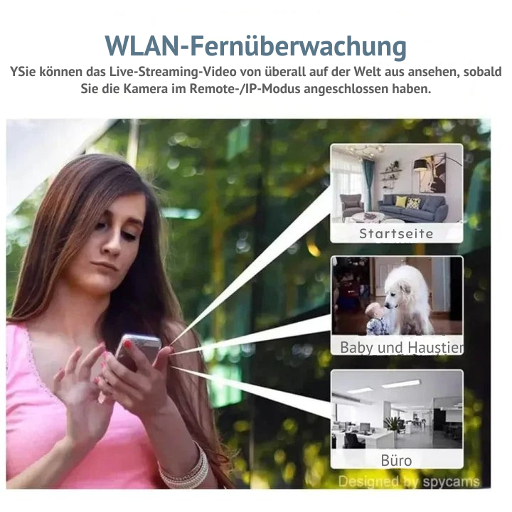 Wi-Fi Indoor Camera with Night Vision and Motion Detection