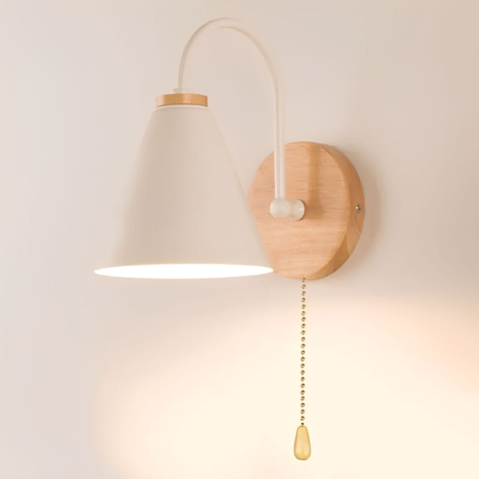 Elegant Indoor Wall Sconce with E27 Bulb - Hardwired 230V