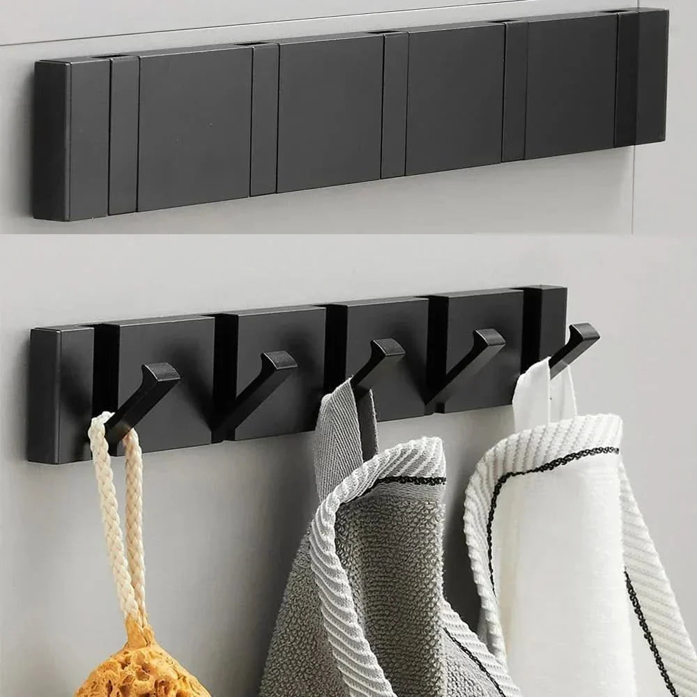 Foldable Wall Hook | Adhesive or Screw Mount | Aerospace Aluminum