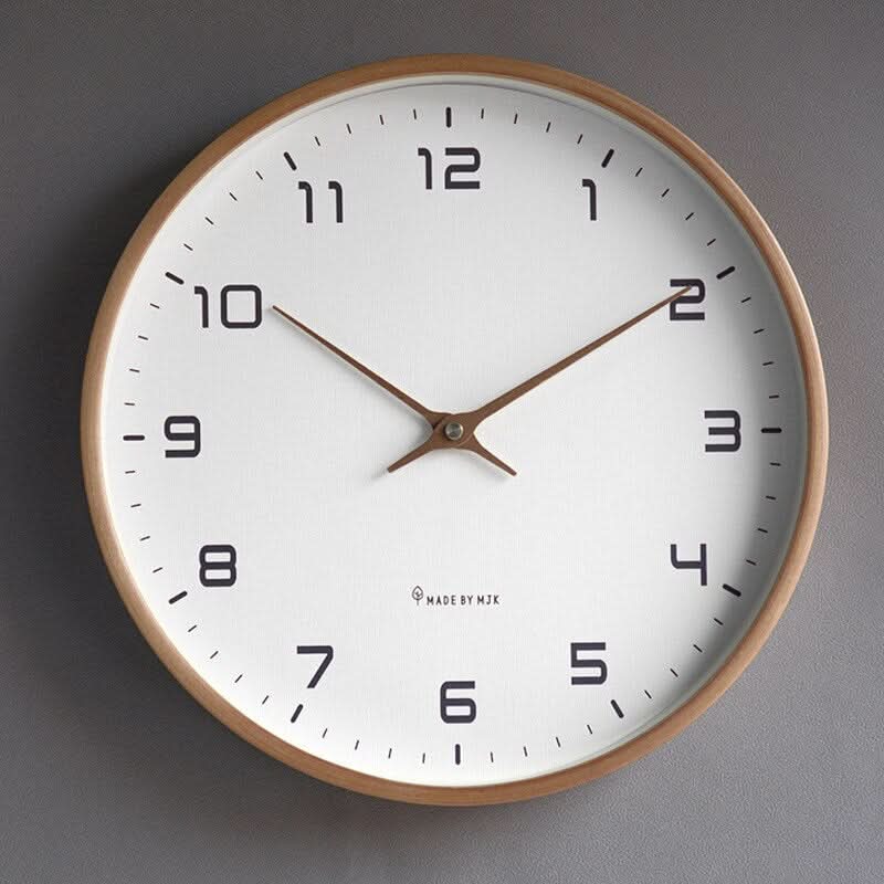 Wall Clock | Silent Movement | Solid Wood Frame