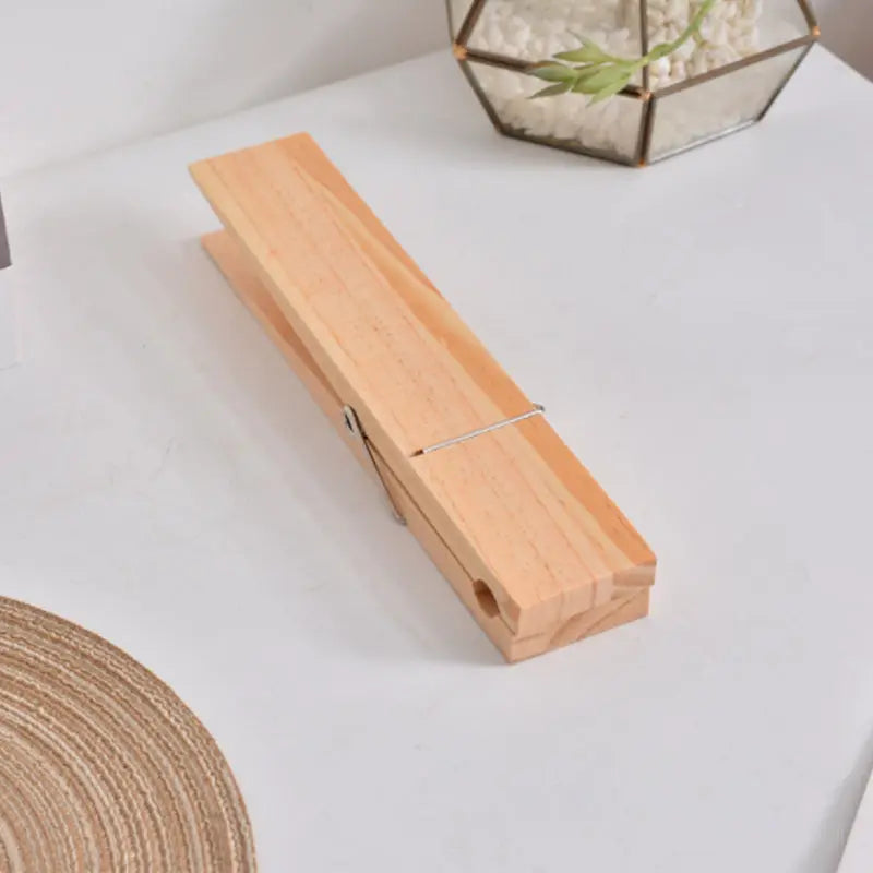 Towel Holder with Clothespins for Bathroom Use