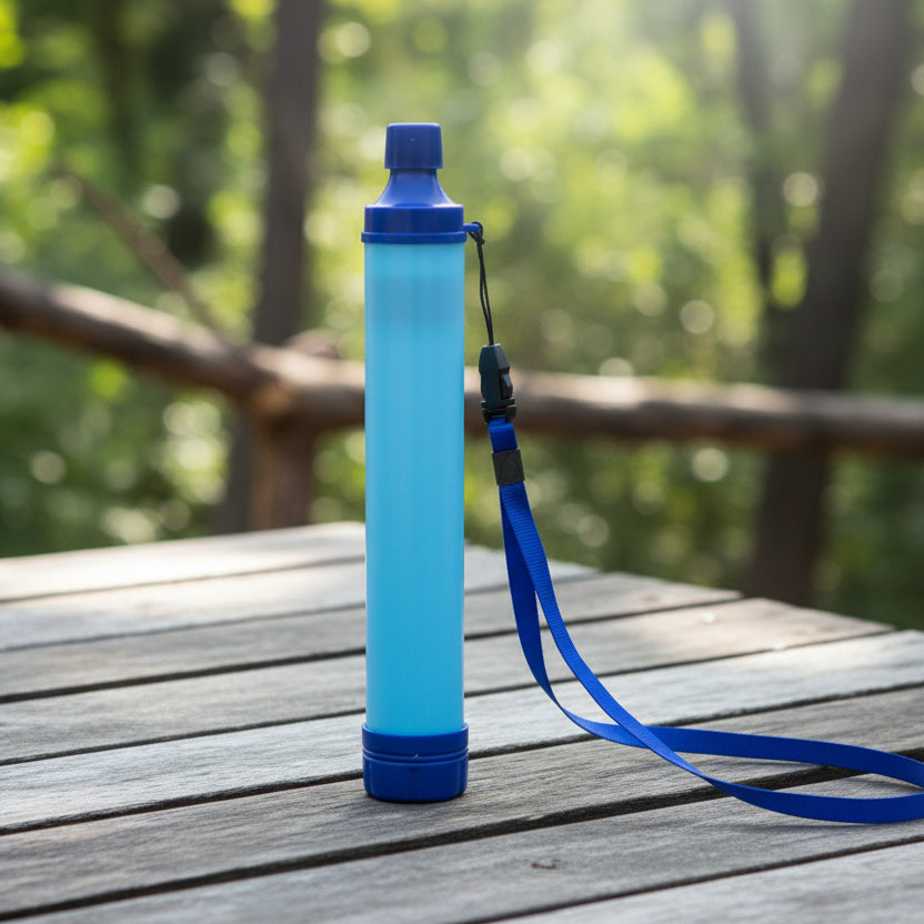 Compact Water Purifier – 4-Stage Filtration for Outdoor Use