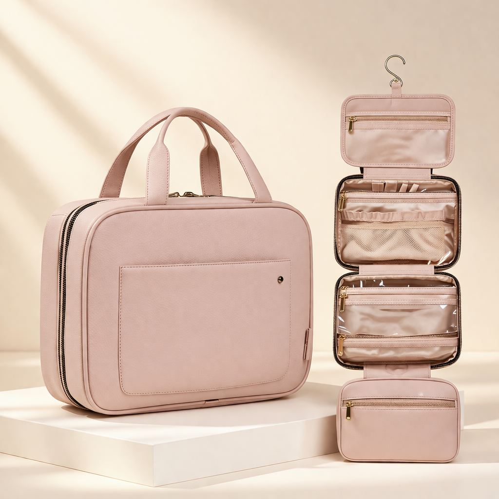 Waterproof Hanging Toiletry Organizer | Travel Cosmetic Storage Bag