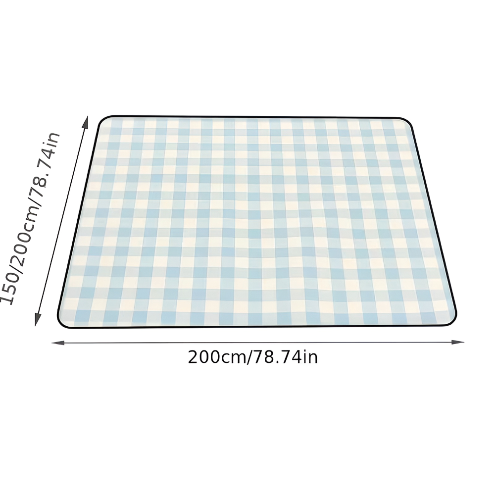 Foldable Picnic Blanket 200x200cm – Waterproof with Carry Handle