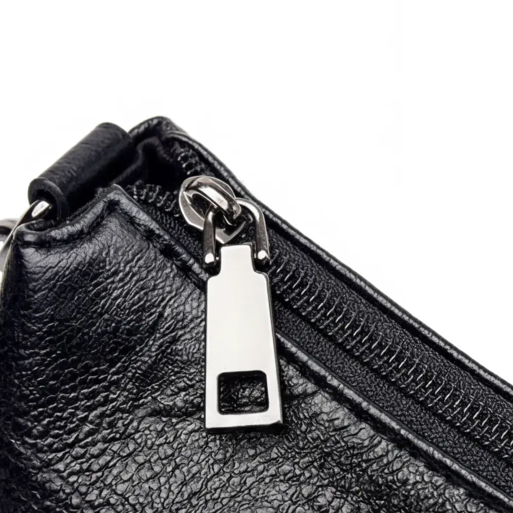 Three-Compartment Shoulder Bag – Soft Faux Leather, Available in Four Colors