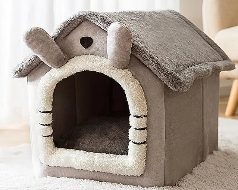 Plush Washable Pet House for Small Dogs and Cats – 4 Design Options