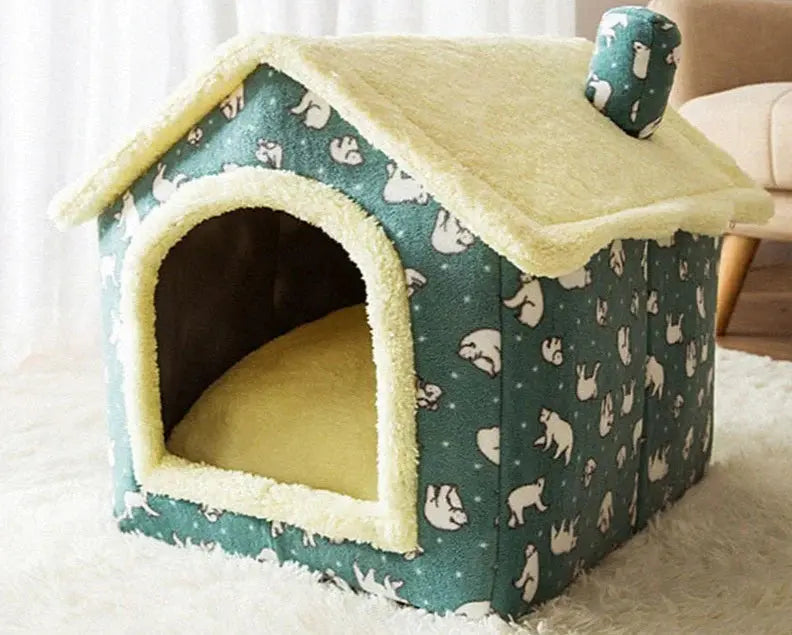 Washable Plush Pet House for Small Dogs and Cats – 4 Styles Available