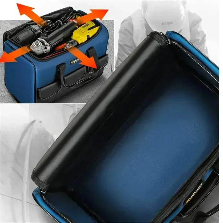 Waterproof Oxford Fabric Tool Bag with Multiple Pockets