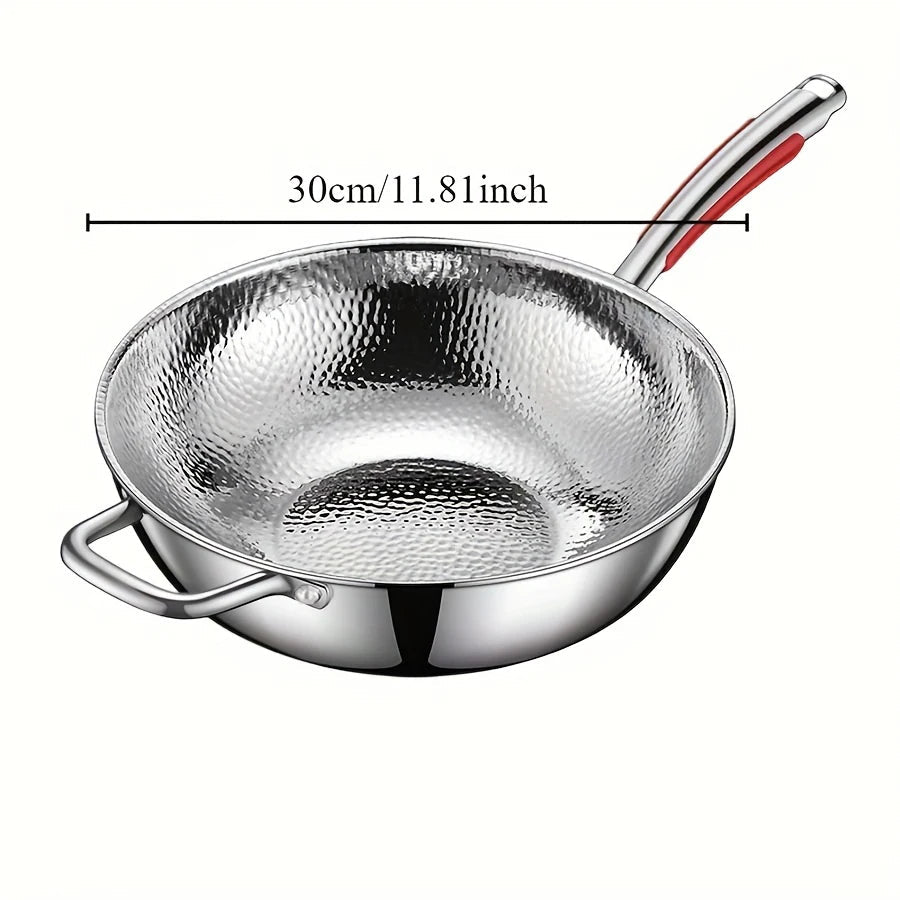 30 cm Round Bottom Wok | Induction Compatible | Non-Coated & Non-Stick