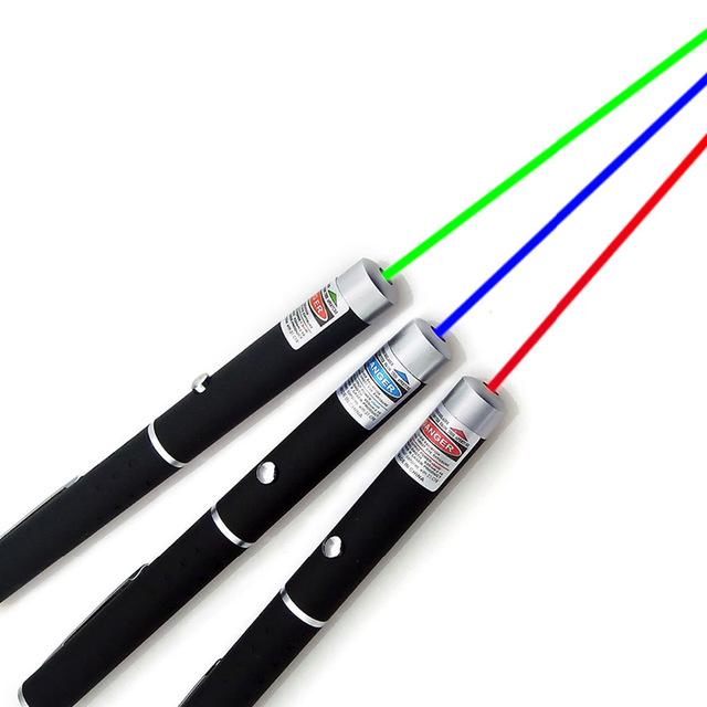 Three-Color Laser Pointer – Red, Green, Blue-Violet