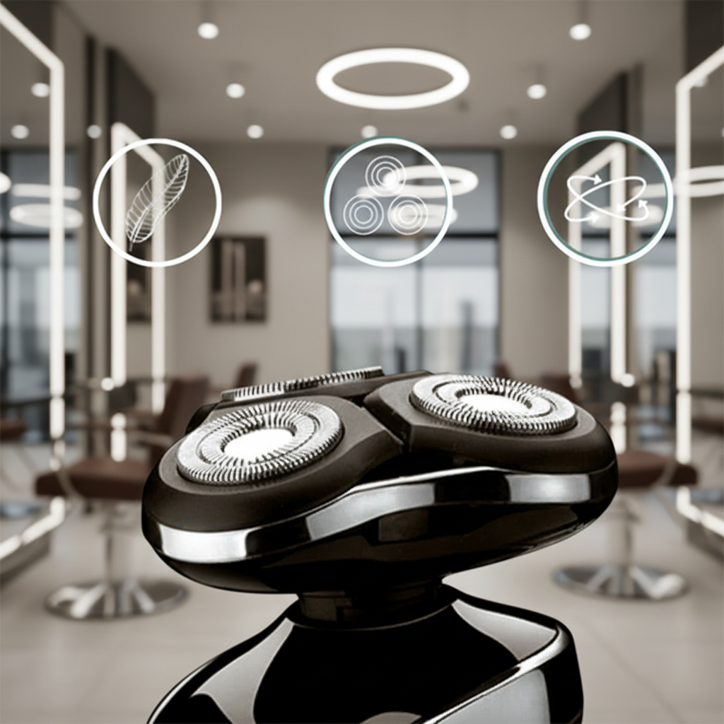 Waterproof Rechargeable Electric Shaver for Wet and Dry Grooming