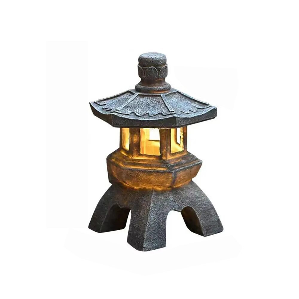 Pagoda-Style Solar Lantern for Garden – Decorative Outdoor Lighting