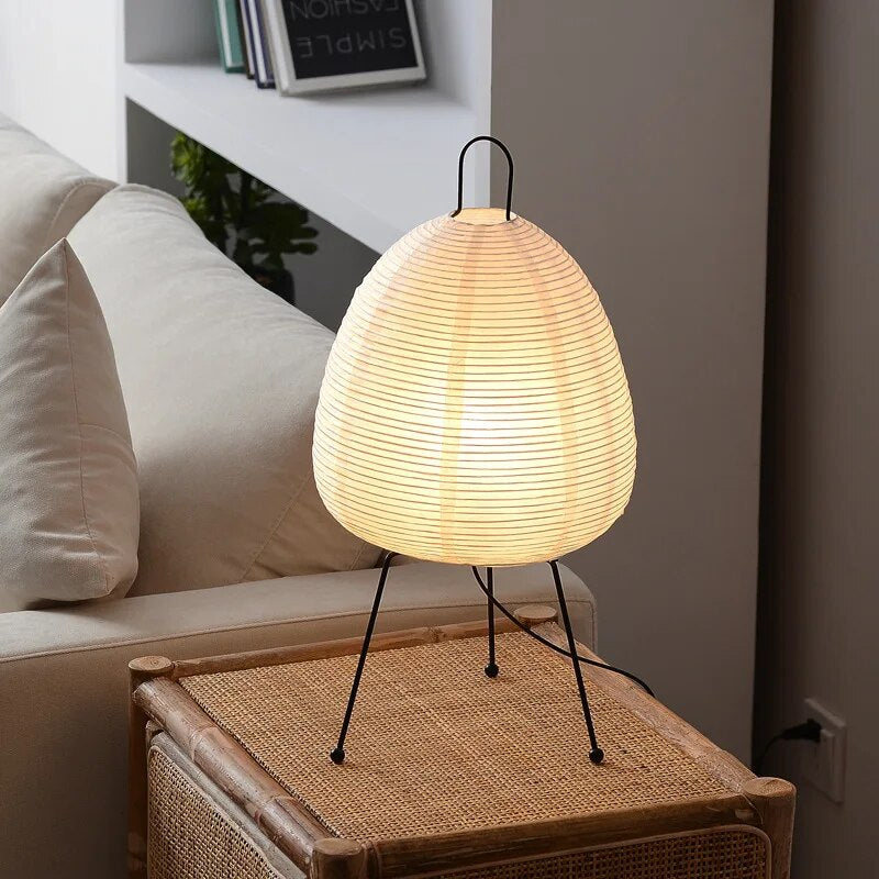 SerenityLight Japanese Rice Paper Lamp – Cozy Atmosphere